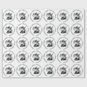 Frohe Weihnachts Land Donkey Thema Geschenkpapier (Flach)