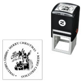 Frohe Weihnachts Land Donkey Thema Permastempel (Beispiel)