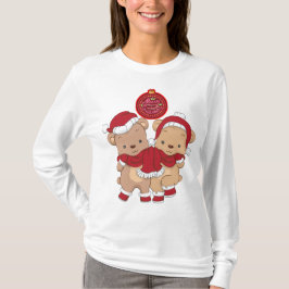 Frohe Weihnachts-Langschläfer-T - Shirt