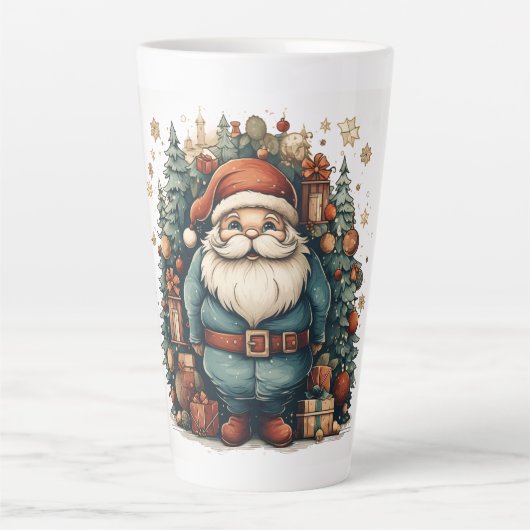 frohe Weihnachts-Latte-Tasse Milchtasse (Vorderseite)
