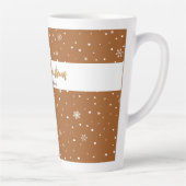 Frohe Weihnachts-Lebkuchen Farbe Schneeflocke Milchtasse (Rechts)