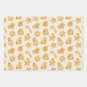 Frohe Weihnachts-Lebkuchen Geschenkpapier Set (Vorderseite 2)