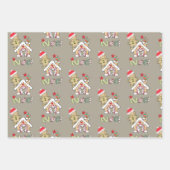 Frohe Weihnachts-Lebkuchen-Packpapier Blätter (Vorderseite 2)