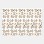 Frohe Weihnachts-Lebkuchen-Packpapier Blätter (Vorderseite)