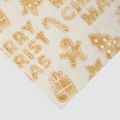 Frohe Weihnachts-Lebkuchen Seidenpapier (Ausschnitt)