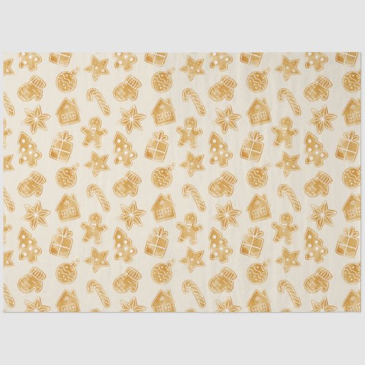Frohe Weihnachts-Lebkuchen Seidenpapier (Vorderseite)