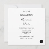 Frohe Weihnachts-Lebkuchenhaus mit Candy Canes Einladung (Rückseite)