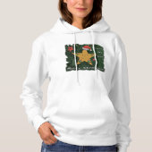Frohe Weihnachts-Lebkuchenstar Hoodie (Vorderseite)