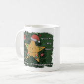 Frohe Weihnachts-Lebkuchenstar Kaffeetasse (Vorderseite Links)