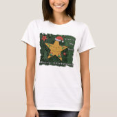 Frohe Weihnachts-Lebkuchenstar T-Shirt (Vorderseite)