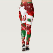 Frohe Weihnachts-Leggings Leggings (Rückseite)