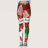 Frohe Weihnachts-Leggings Leggings (Vorderseite)