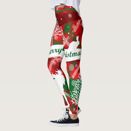 Frohe Weihnachts-Leggings Leggings (Links)