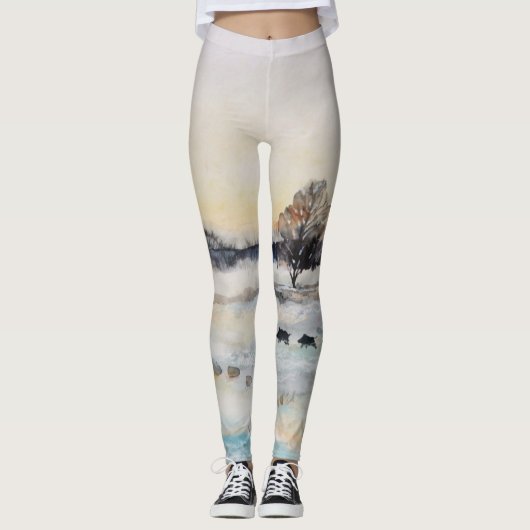 Frohe Weihnachts-Leggings Leggings (Vorderseite)