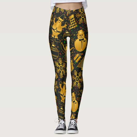 Frohe Weihnachts-Leggings Leggings (Vorderseite)