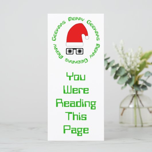 Frohe Weihnachts-Lesezeichen-Vorlage (Stehend Vorderseite)