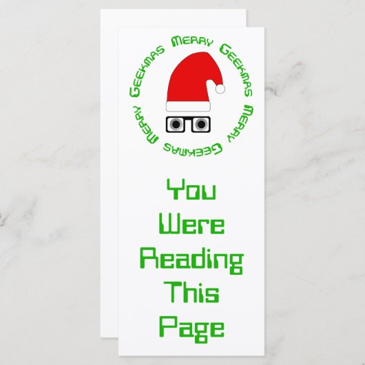 Frohe Weihnachts-Lesezeichen-Vorlage (Vorne/Hinten)