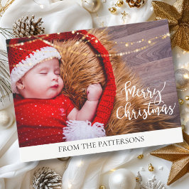 Frohe Weihnachts-Lichter-Aktion Feiertagspostkarte