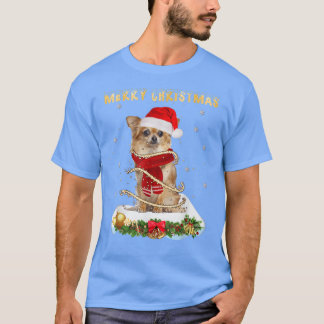 Frohe Weihnachts-Liebe Chihuahua, Chihuahua tragen T-Shirt