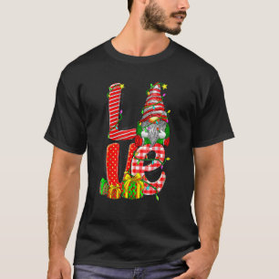 Frohe Weihnachts-Liebe Gnome Christmas Buffalo Lig T-Shirt