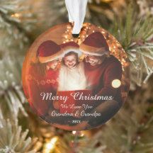 Frohe Weihnachts-Liebe Oma Opa Foto