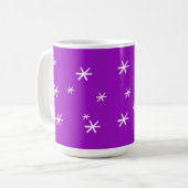 Frohe Weihnachts-Liebe Sie für immer Vater Mauve Kaffeetasse (Vorderseite Links)