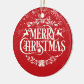 Frohe Weihnachts-Lieblings-Tante Tante Definition Keramik Ornament (Links)