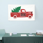 Frohe Weihnachts-Lieferwagen und Baum Banner (Messeveranstaltung)