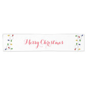 Frohe Weihnachts-Lights-Tischläufer Kurzer Tischläufer (Horizontal)