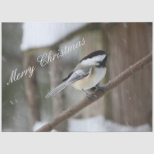Frohe Weihnachts-Little-Bird-Gewebe Seidenpapier