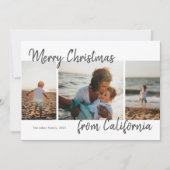 Frohe Weihnachts-Location Foto Collage Karte (Vorderseite)