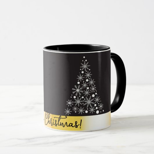 Frohe Weihnachts-Lux-Karte Tasse (VorderseiteRechts)