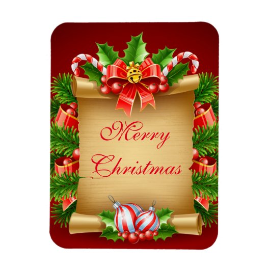 Frohe Weihnachts Magnet (Vertikal)