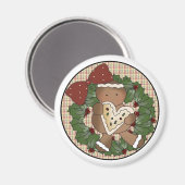 Frohe Weihnachts Magnet (Vorderseite/Rückseite)