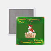 Frohe Weihnachts Magnet (Vorderseite/Rückseite)