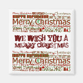 Frohe Weihnachts-Magnet - Personalisieren Magnet (Vorne)