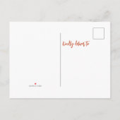 Frohe Weihnachts-Mailbox-Bewegung Ankündigungspostkarte (Rückseite)