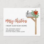 Frohe Weihnachts-Mailbox-Bewegung Ankündigungspostkarte (Vorderseite)