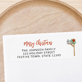 Frohe Weihnachts-Mailbox-Rücksendeadresse