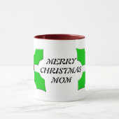 Frohe Weihnachts-Mama Custom Holly Tasse (Zentrum)