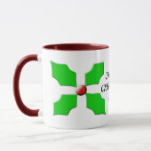 Frohe Weihnachts-Mama Custom Holly Tasse (Links)