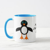 Frohe Weihnachts-Mama Custom Pinguin Tasse (Links)