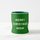 Frohe Weihnachts-Mama Custom Snowman Tasse (Zentrum)