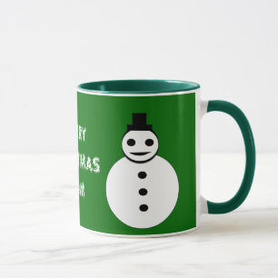 Frohe Weihnachts-Mama Custom Snowman Tasse