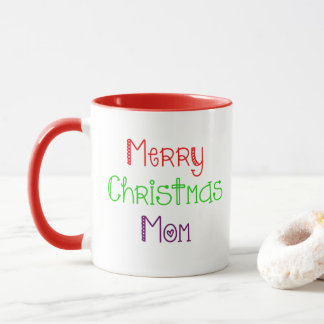 Frohe Weihnachts-Mama farbenfrohe Geschenke Tasse