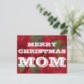 Frohe Weihnachts-Mama Postcard Feiertagspostkarte (Stehend Vorderseite)