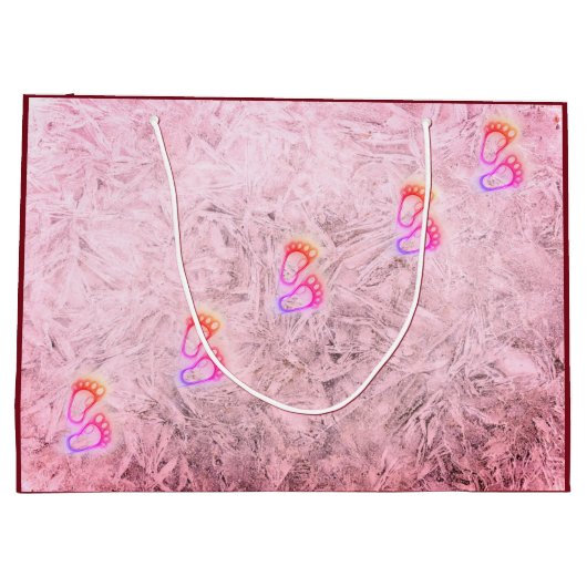 Frohe Weihnachts-Mama, vom Bump-Design Große Geschenktüte (Rückseite)