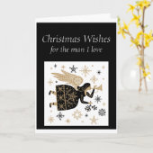Frohe Weihnachts Mann I Liebe Special Engel Card Karte (Gelbe Blume)