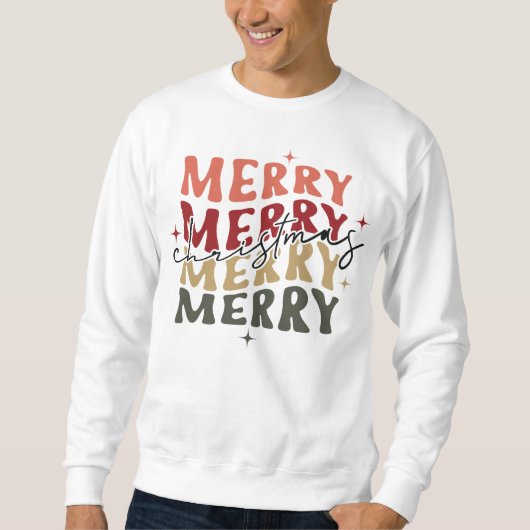 Frohe Weihnachts Matching Family Sweatshirt (Vorderseite)