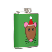 Frohe Weihnachts-Maus-Flasche Flachmann (Rechts)